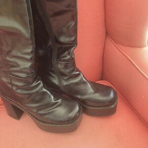 Jeffrey Campbell Black Heeled Boots